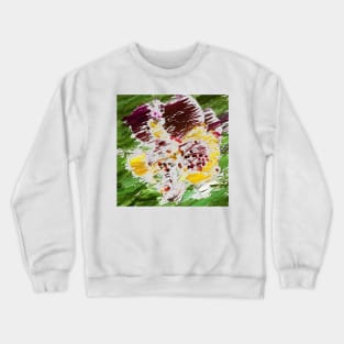 Floral Abstract Impression Crewneck Sweatshirt